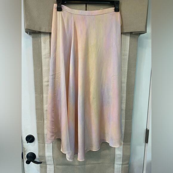 Vince rainbow wash drape skirt in multi size 10 (b17) NWOT - Picture 6 of 11